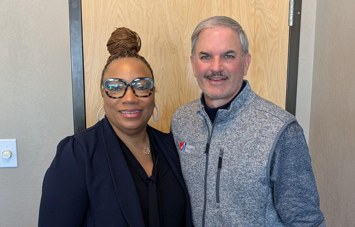 Dawn Sanders-Garrett and Charlie Koon.