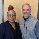 Dawn Sanders-Garrett and Charlie Koon.