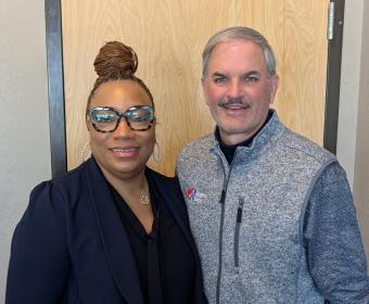 Dawn Sanders-Garrett and Charlie Koon.