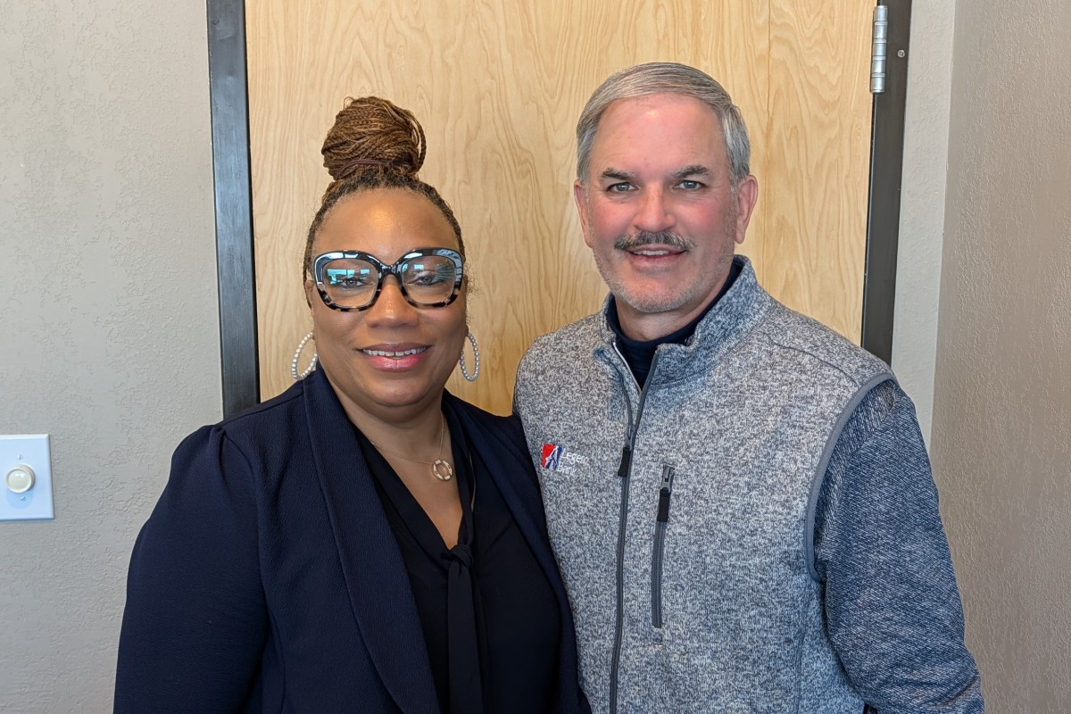 Dawn Sanders-Garrett and Charlie Koon.