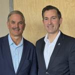 Charlie Koon, left, and Rep. Matt Van Epps.