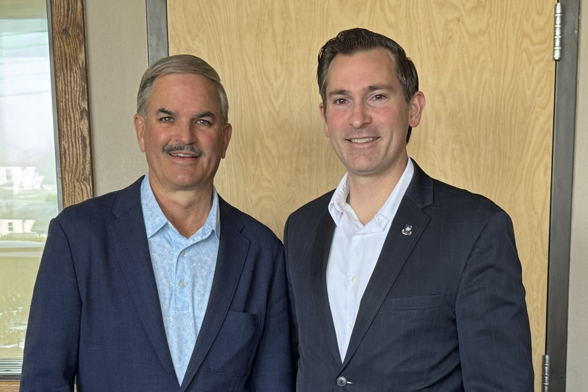 Charlie Koon, left, and Rep. Matt Van Epps.