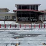 Ice-covered parking lots at Pisgah Elementary School on Feb. 4, 2026. (CMCSS, contributed)