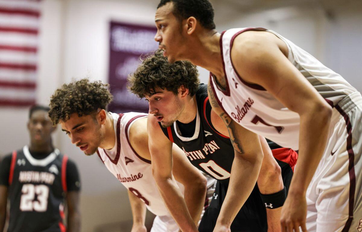 The Austin Peay men's basketball team lost to the Bellarmine Knights on Saturday, February 28, 2026, in Louisville. Photo by Alex Allard, APSU Athletics.