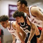 The Austin Peay men's basketball team lost to the Bellarmine Knights on Saturday, February 28, 2026, in Louisville. Photo by Alex Allard, APSU Athletics.