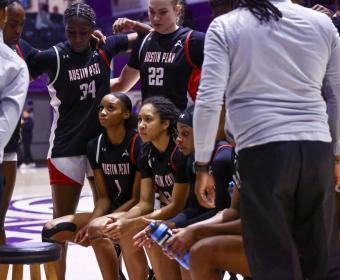 The Austin Peay women's basketball team fell to the North Alabama Lions at CB&S Bank Arena on February 4, 2026. Photo by Camille Blaylock, APSU Athletics.
