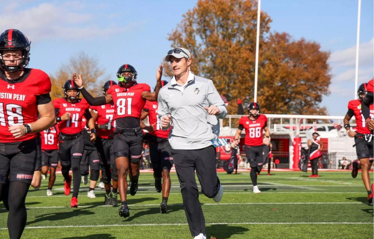 Austin Peay’s football team defeated Samford, 30-16, on Senior Day in its regular-season home finale at Fortera Stadium in Clarksville, Tennessee. Photo by Carder Tipler, APSU Athletics.