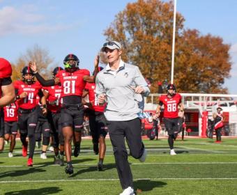 Austin Peay’s football team defeated Samford, 30-16, on Senior Day in its regular-season home finale at Fortera Stadium in Clarksville, Tennessee. Photo by Carder Tipler, APSU Athletics.