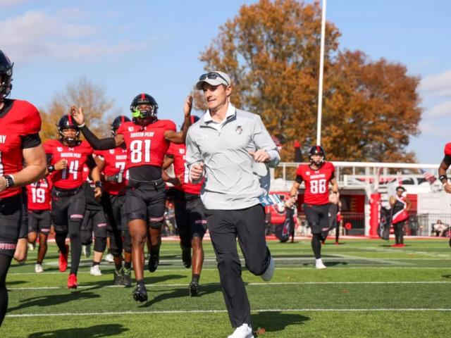 Austin Peay’s football team defeated Samford, 30-16, on Senior Day in its regular-season home finale at Fortera Stadium in Clarksville, Tennessee. Photo by Carder Tipler, APSU Athletics.