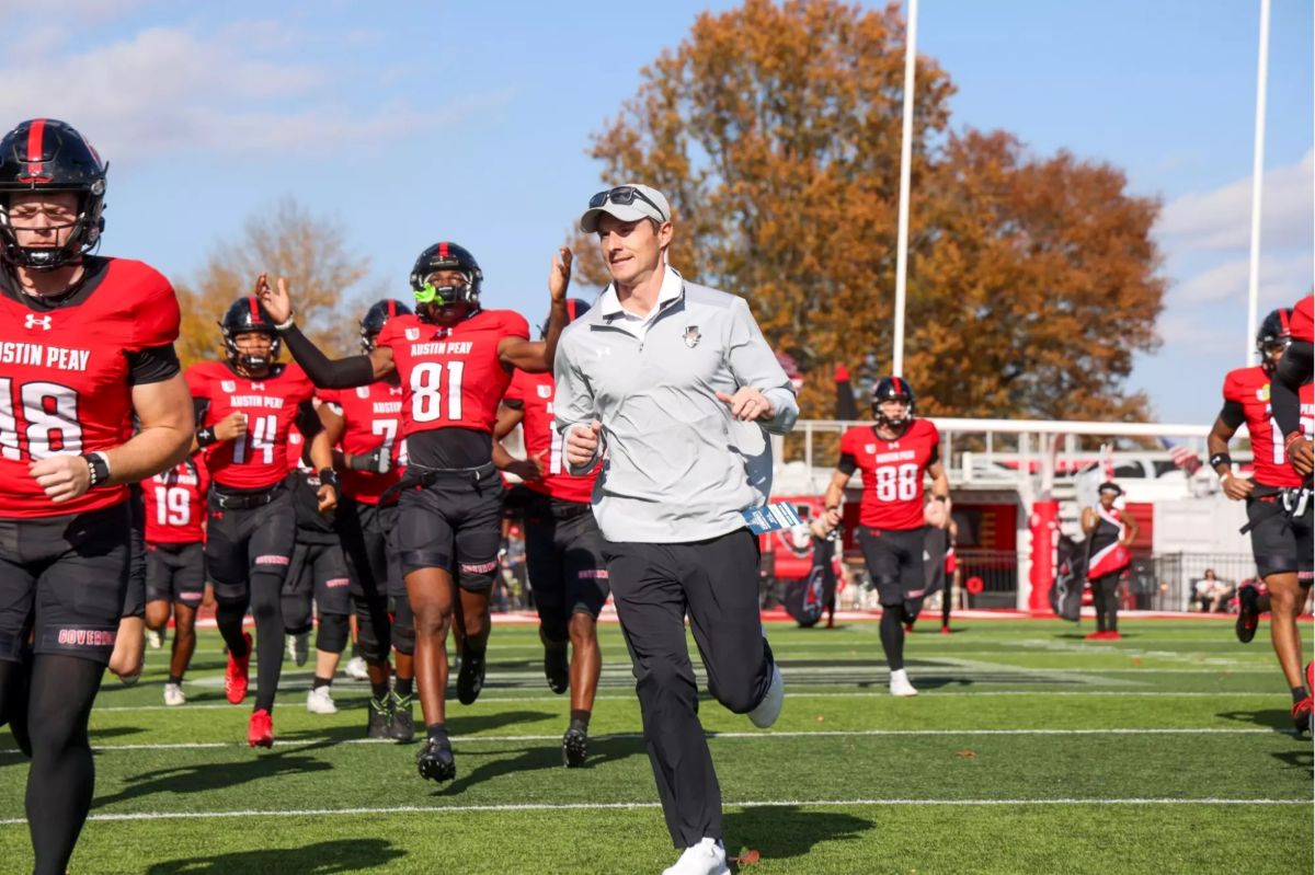 Austin Peay’s football team defeated Samford, 30-16, on Senior Day in its regular-season home finale at Fortera Stadium in Clarksville, Tennessee. Photo by Carder Tipler, APSU Athletics.