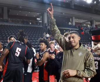 Austin Peay defeated Florida Gulf Coast 83-62 in Atlantic Sun Conference action Thursday on Gary Mathews Court in F&M Bank Arena. (Robert Smith | APSU Athletics)