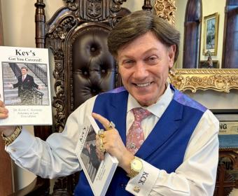 Kevin Kennedy with his new book, "Kev's Got You Covered." (Contributed)