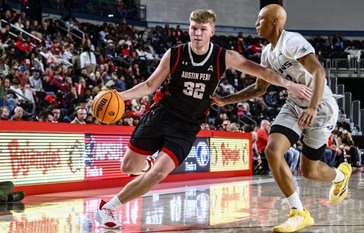 Austin Peay State University men's basketball's Collin Parker. (Karley Livingston, APSU Athletics)