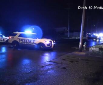 A pedestrian was hit by a car on College Street on Feb. 19, 2026. (Enrique Gonzalez, Dash 10 Media)