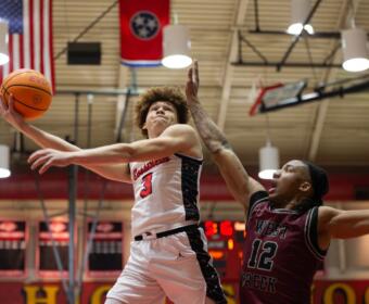 The Rossview High Hawks defeated the West Creek Coyotes in a region 7-4A quarterfinal elimination game on Feb. 28, 2026. (Will Shelton)