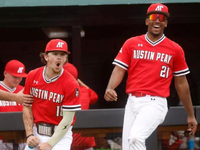 Austin Peay defeated Ohio 15-6 during the second game of Tuesday’s doubleheader on Joe Maynard Field in Raymond C. Hand Park, March 10, 2026. (Robert Smith, APSU Athletics).