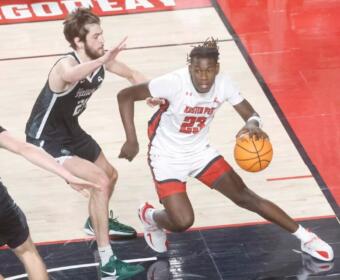 Austin Peay defeated Stetson 73-65 in Atlantic Sun Conference action Fridaym January 23, 2026, on Gary Mathews Court in F&M Bank Arena. Photos by Robert Smith | APSU Athletics