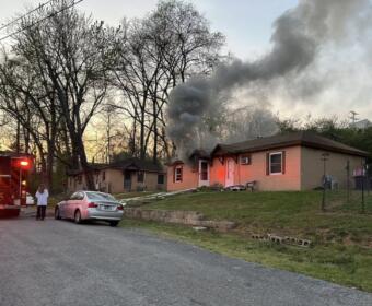 A duplex fire on Church Court on March 29, 2026. (Clarksville Fire Rescue, contributed)