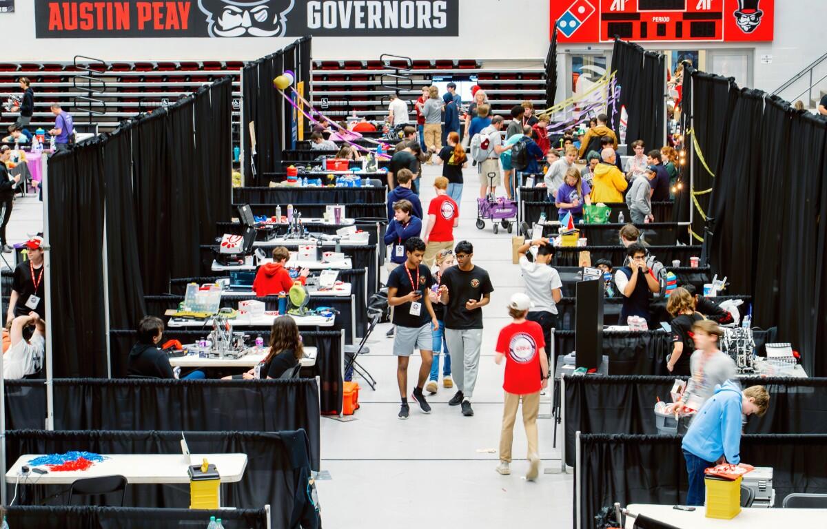 The VEX Robotics competition at the Dunn Center in 2025. (VisitClarksvilleTN.com, contributed)