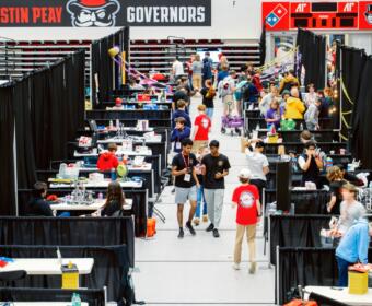 The VEX Robotics competition at the Dunn Center in 2025. (VisitClarksvilleTN.com, contributed)
