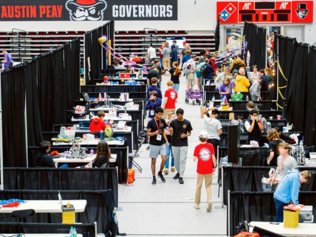 The VEX Robotics competition at the Dunn Center in 2025. (VisitClarksvilleTN.com, contributed)