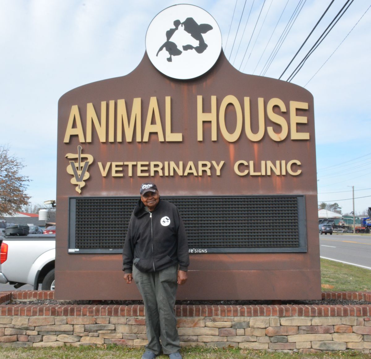 Ruben Tramill is 90-years-old, and still working full-time at Animal House on Dover Road in Clarksville on Feb. 24, 2025. (Lee Erwin)