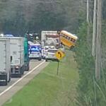 A CMCSS school bus crashed in Carroll County on March 27, 2026. (Michael Stanton, contributed)