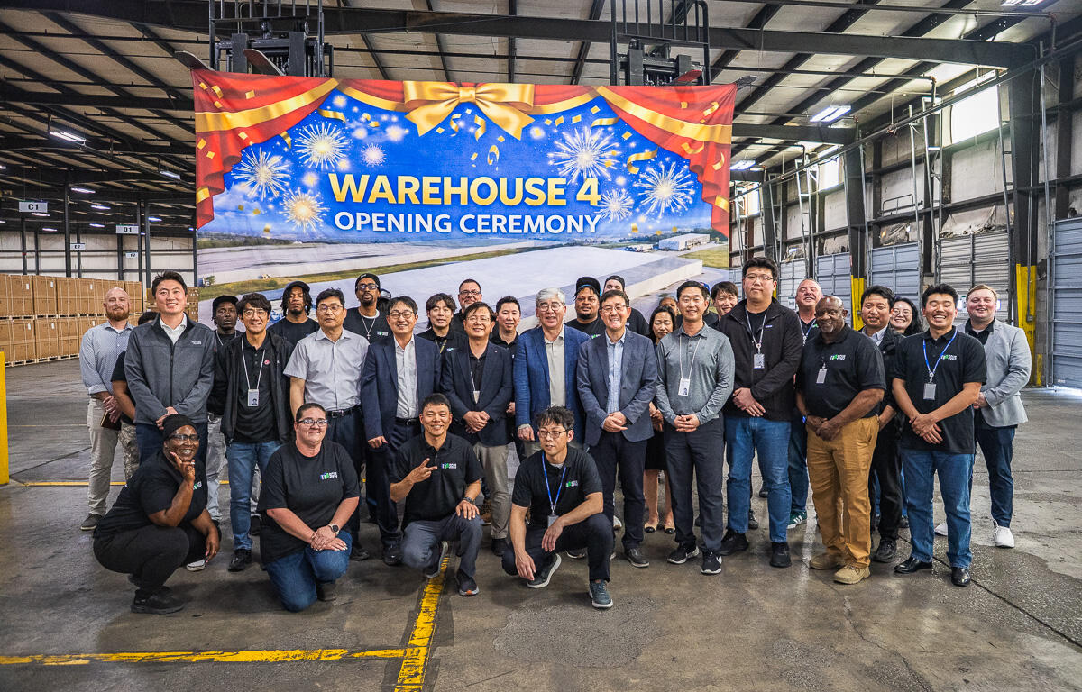 Shinhung Global USA Warehouse 4 grand opening on March 31, 2026. (Wesley Irvin)
