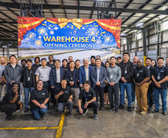 Shinhung Global USA Warehouse 4 grand opening on March 31, 2026. (Wesley Irvin)
