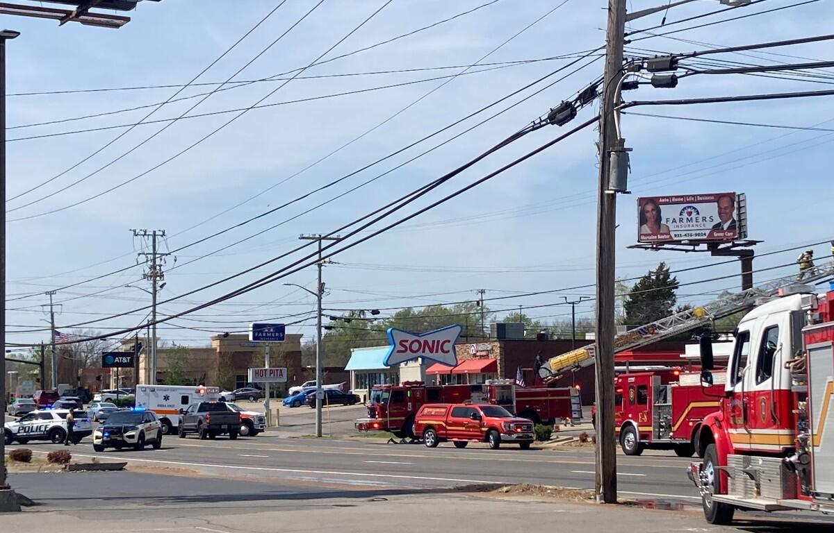 Reported structure fire at Sonic located on 1805 Madison Street. (Contributed by Barb Edwards)