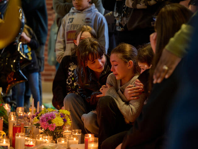 Kenwood Middle School’s Vigil for Students on Mar. 28, 2026. (Hannah Walker)