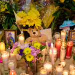 Vigil for students killed in the March 27 Kenwood Middle School bus crash on March 28, 2026. (Hannah Walker)