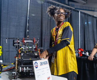 VEX Robotics State Championship at F&M Bank Arena on March 13, 2026. (Wesley Irvin)