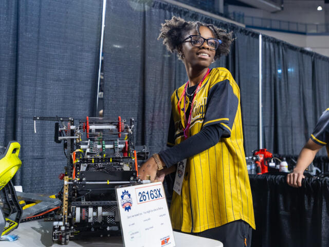 VEX Robotics State Championship at F&M Bank Arena on March 13, 2026. (Wesley Irvin)