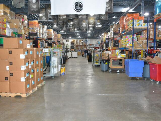 Inside the YAIPAK Outreach warehouse on 1255 Paradise Hill Road in Clarksville on Mar. 16, 2026. (Lee Erwin)
