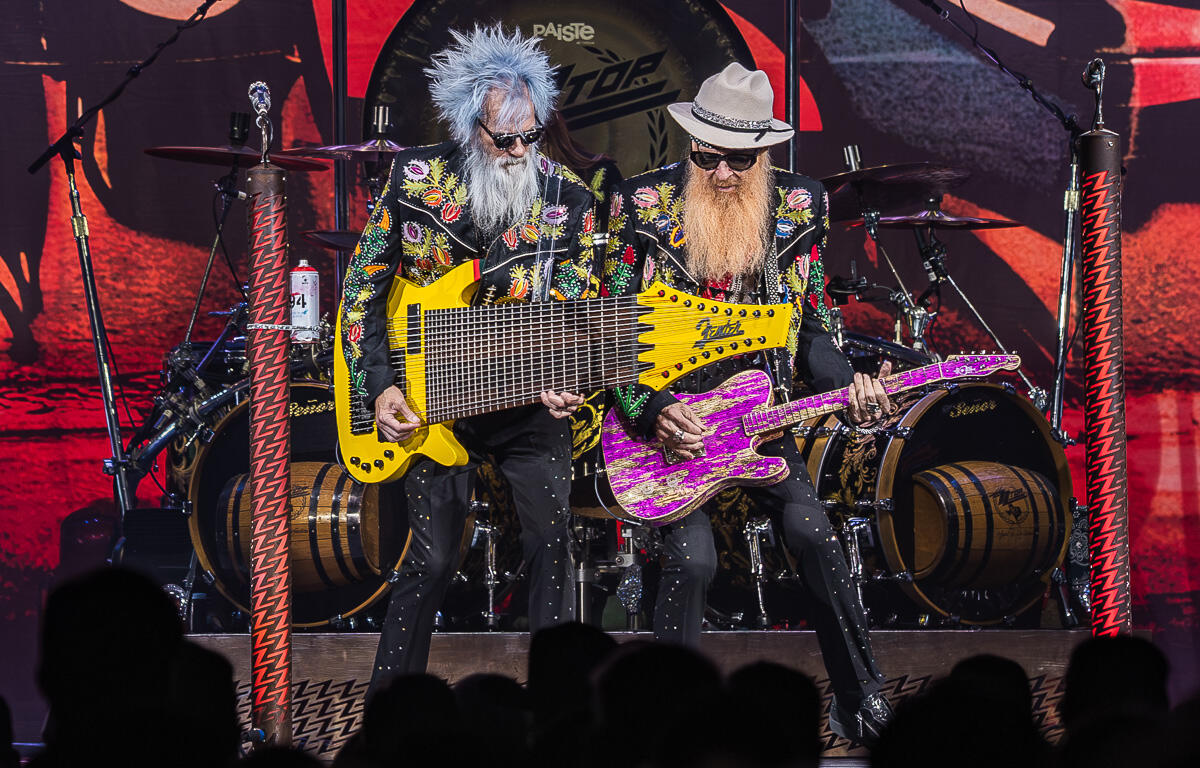 ZZ Top performs at F&M Bank Arena on March 31, 2026. (Wesley Irvin)