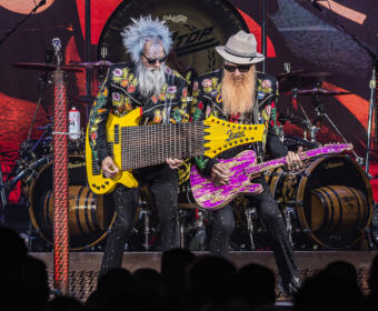 ZZ Top performs at F&M Bank Arena on March 31, 2026. (Wesley Irvin)