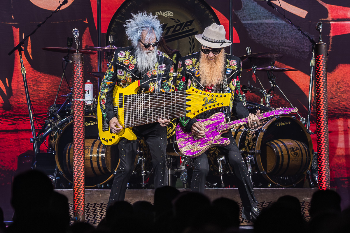 ZZ Top performs at F&M Bank Arena on March 31, 2026. (Wesley Irvin)