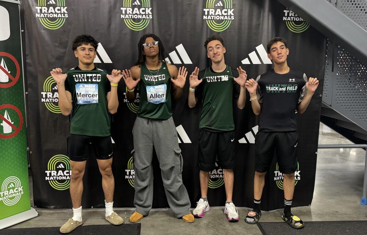 Athletes from Track & Field United at the Adidas Indoor Track Nationals in Virginia Beach March 20-22, 2026. (Contributed)