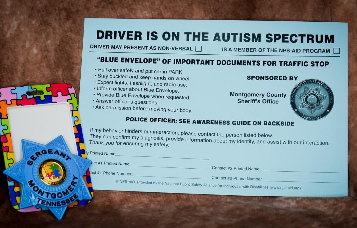 The Blue Envelope program at the Montgomery County Sheriff's Office. (MCSO, contributed)