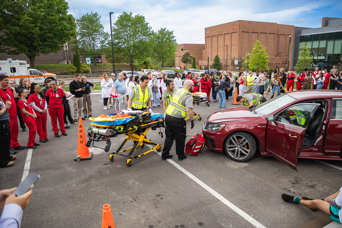 Austin Peay State University emergency response simulation on April 13, 2026. (Wesley Irvin)