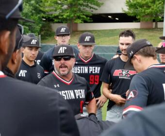 Austin Peay baseball lost to Lipscomb 11-10 during the second game of the ASUN weekend series, Saturday, April 25, 2026, at Ken Dugan Field in Nashville. (Robert Smith, APSU Athletics)