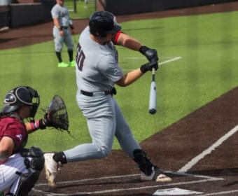 Austin Peay State University's baseball team won its third Atlantic Sun Conference series after coming away with a 12-9 victory over Eastern Kentucky to close out the weekend series, Saturday, April 4, 2026, at Turkey Hughes Field in Richmond, Kentucky. (Preston Ludwick, APSU Athletics)