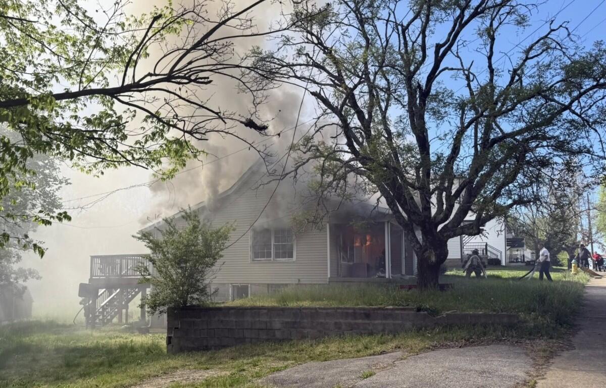 Clarksville Fire Rescue responds to a fire on Charlotte Street on April 6, 2026. (CFR, contributed)