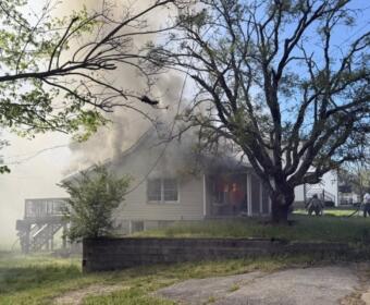 Clarksville Fire Rescue responds to a fire on Charlotte Street on April 6, 2026. (CFR, contributed)