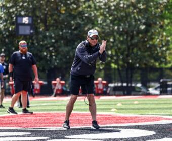 The Austin Peay football team held its Spring Showcase on Saturday, April 11, 2026, at Fortera Stadium. (Alex Allard, APSU Athletics)