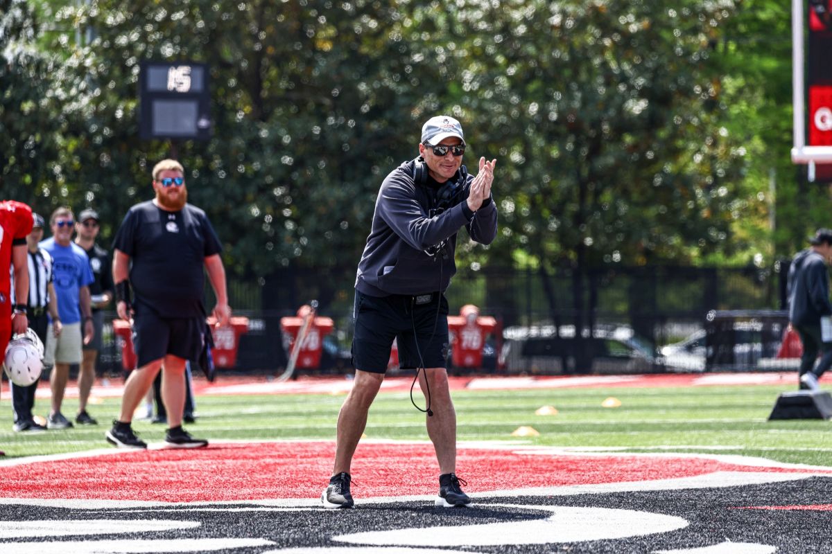 The Austin Peay football team held its Spring Showcase on Saturday, April 11, 2026, at Fortera Stadium. (Alex Allard, APSU Athletics)
