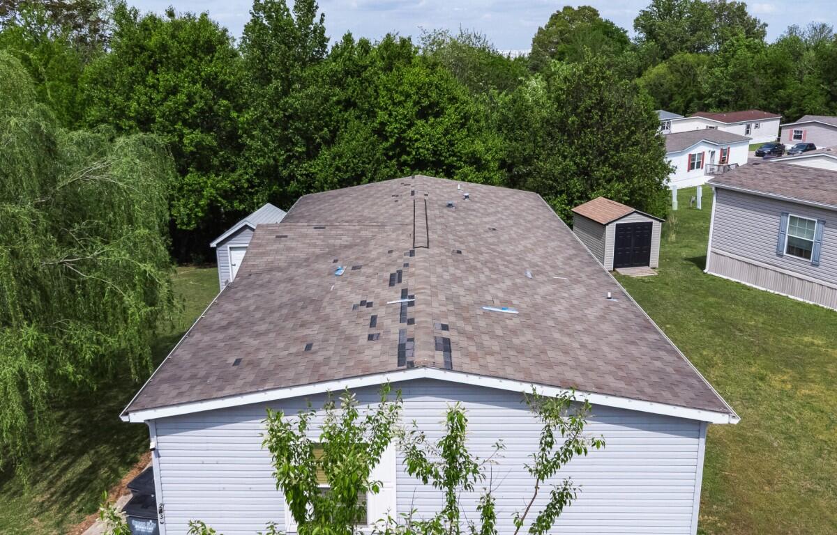 Condition of Keith Cherry's home on Camden Crossing in Clarksville on April 15, 2026. (Wesley Irvin)