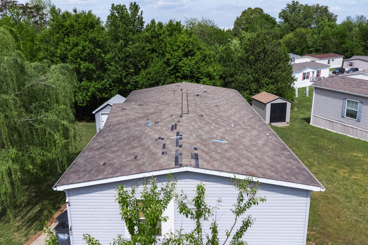 Condition of Keith Cherry's home on Camden Crossing in Clarksville on April 15, 2026. (Wesley Irvin)