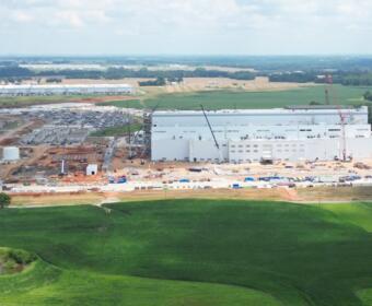 The LG Chem building in Clarksville under construction in 2025. (Contributed, CMC EDC)